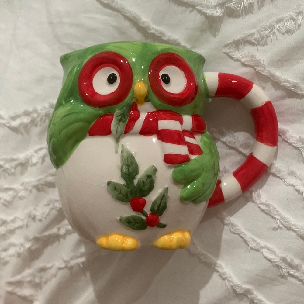 Christmas Owl Mug Unbranded New Without Tags